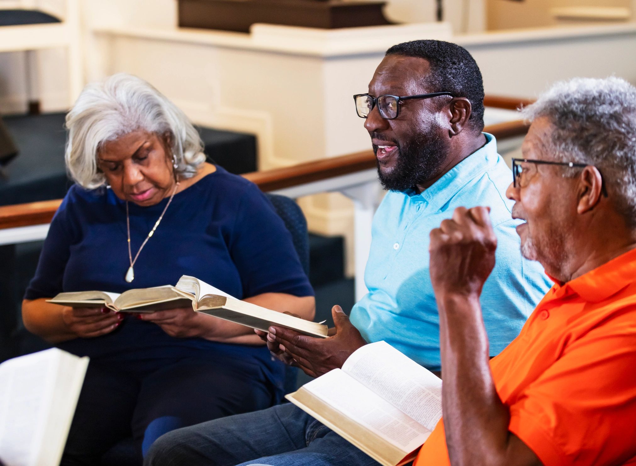 Small group Bible study discussion