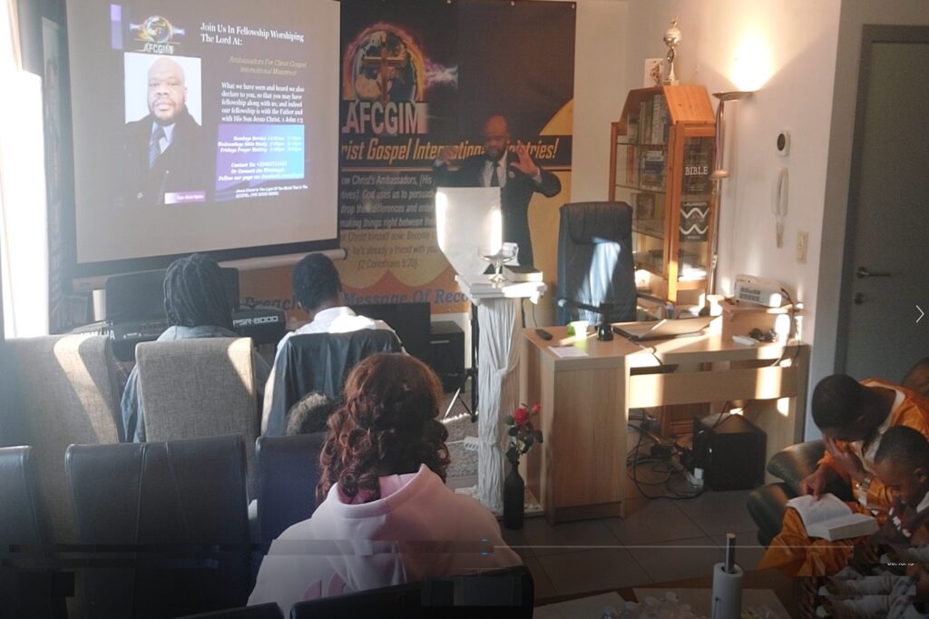 Preaching Christ Gospel Message of Reconciliation.